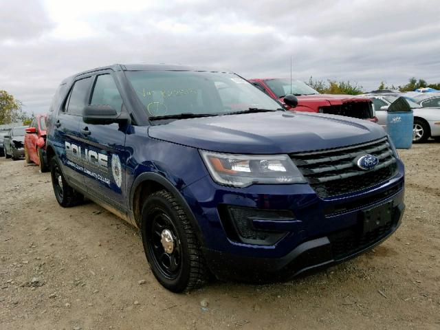 1FM5K8AR2HGB22515 - 2017 FORD EXPLORER P BLUE photo 1