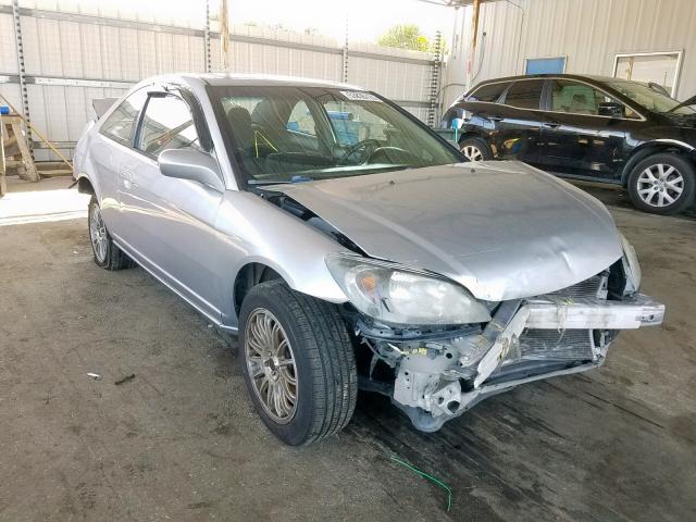 1HGEM21984L036317 - 2004 HONDA CIVIC EX SILVER photo 1