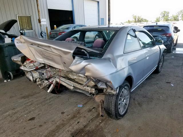 1HGEM21984L036317 - 2004 HONDA CIVIC EX SILVER photo 4