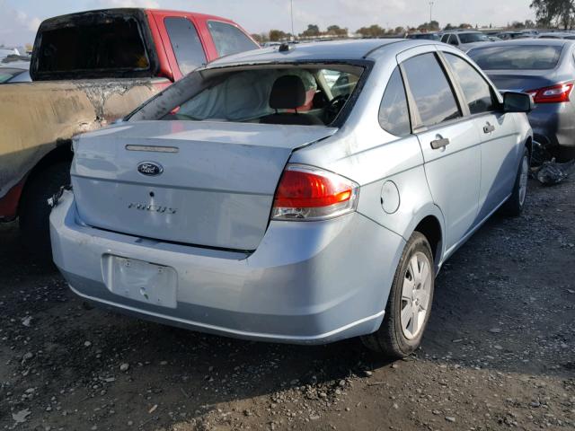 1FAHP34N98W294115 - 2008 FORD FOCUS S/SE BLUE photo 4