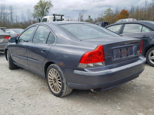 YV1RS53D832249288 - 2003 VOLVO S60 T5 GRAY photo 3