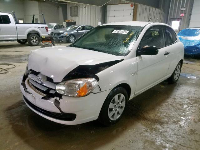 KMHCM3AC4BU188931 - 2011 HYUNDAI ACCENT GL WHITE photo 2