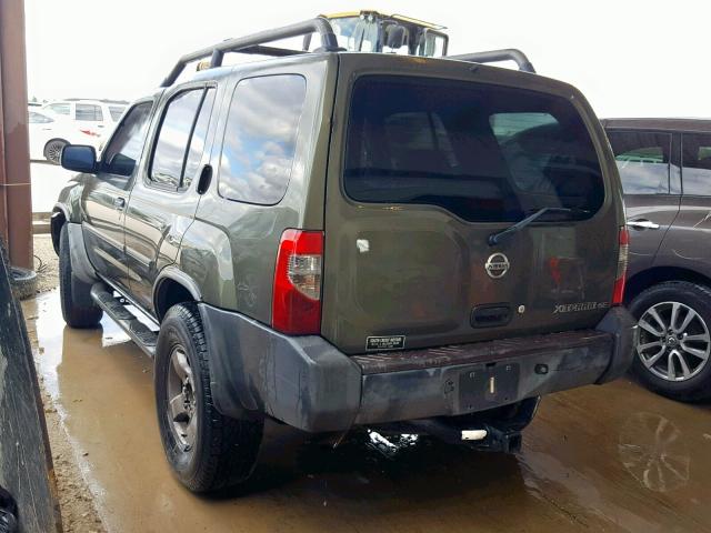 5N1ED28Y13C648140 - 2003 NISSAN XTERRA XE GREEN photo 3