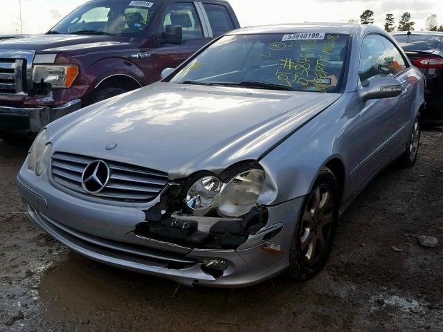 WDBTJ65JX3F062102 - 2003 MERCEDES-BENZ CLK 320C SILVER photo 2