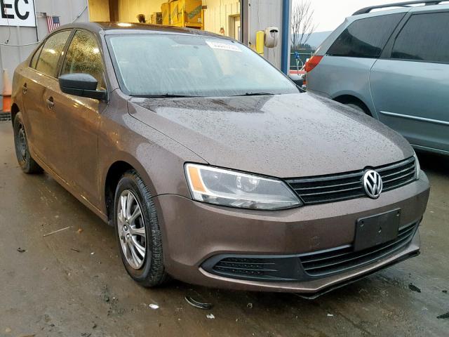 3VW2K7AJ1CM319215 - 2012 VOLKSWAGEN JETTA BASE BROWN photo 1
