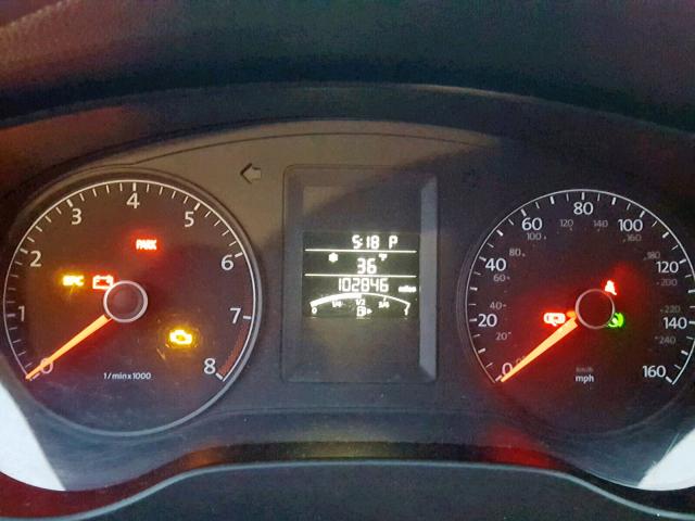 3VW2K7AJ1CM319215 - 2012 VOLKSWAGEN JETTA BASE BROWN photo 8