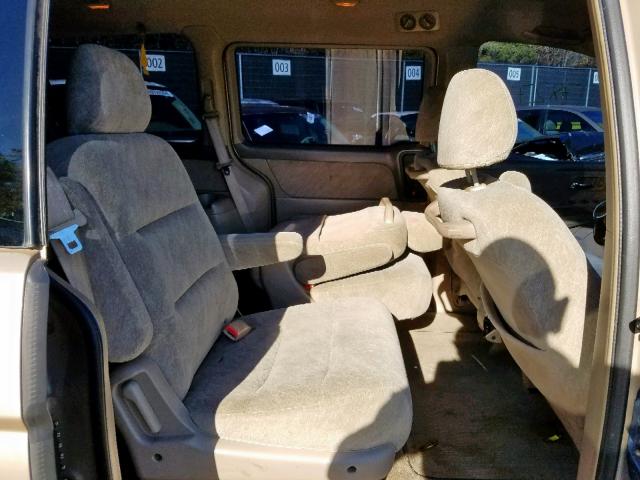 2HKRL18621H529208 - 2001 HONDA ODYSSEY EX GOLD photo 6