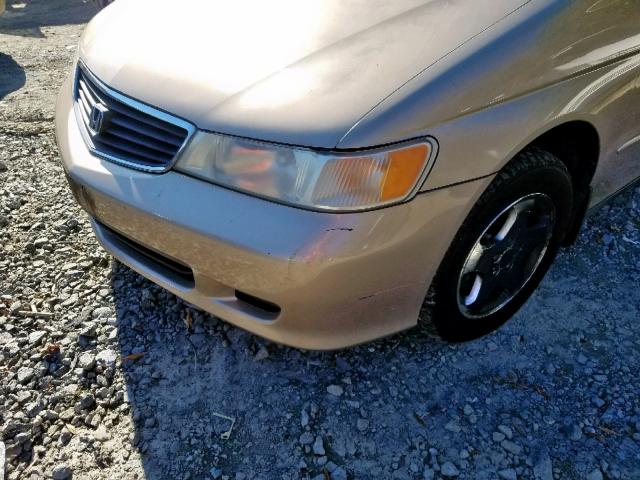 2HKRL18621H529208 - 2001 HONDA ODYSSEY EX GOLD photo 9