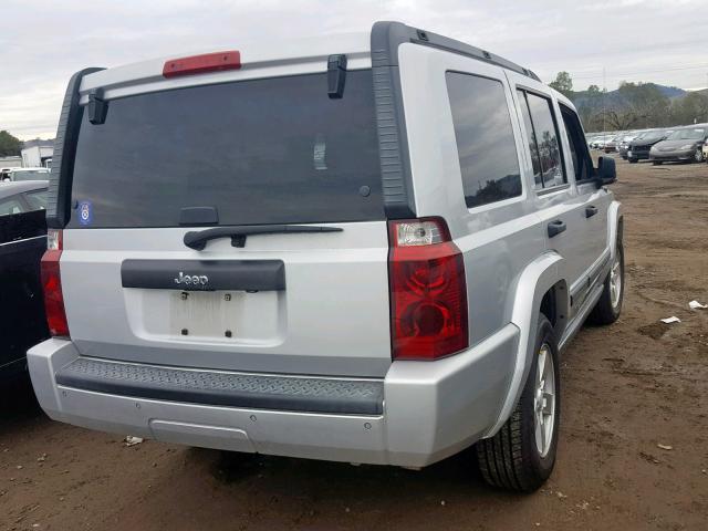 1J8HH48K16C165712 - 2006 JEEP COMMANDER GRAY photo 4