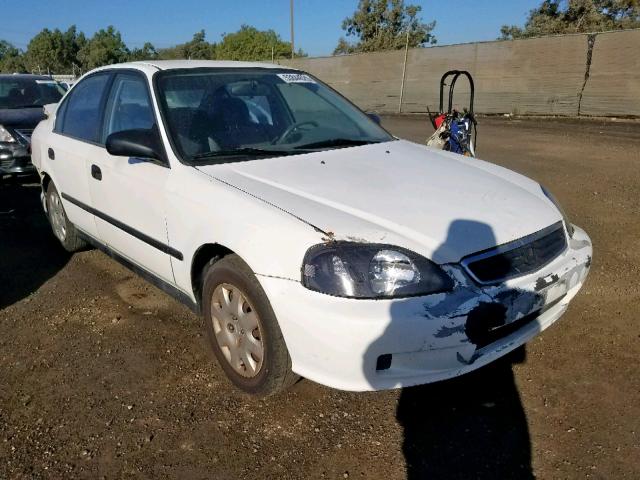 2HGEJ6675YH591543 - 2000 HONDA CIVIC LX WHITE photo 1