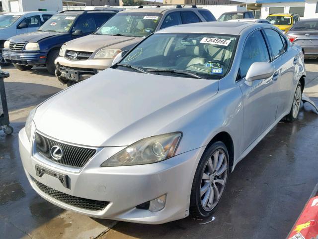 JTHCK262775012282 - 2007 LEXUS IS 250 SILVER photo 2