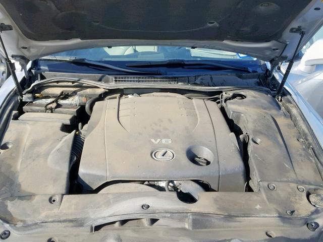 JTHCK262775012282 - 2007 LEXUS IS 250 SILVER photo 7