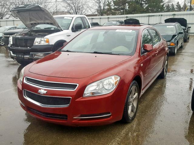 1G1ZJ57B48F200857 - 2008 CHEVROLET MALIBU 2LT RED photo 2