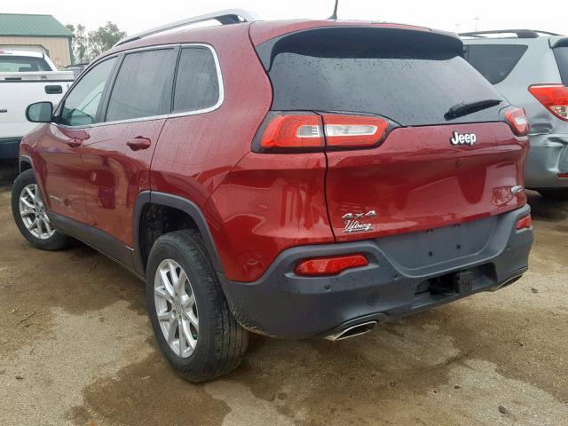 1C4PJMCS6HW551347 - 2017 JEEP CHEROKEE L RED photo 3