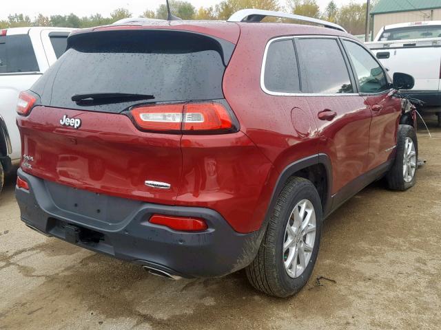 1C4PJMCS6HW551347 - 2017 JEEP CHEROKEE L RED photo 4