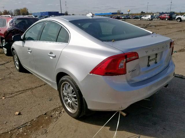 YV1622FS5C2044393 - 2012 VOLVO S60 T5 SILVER photo 3