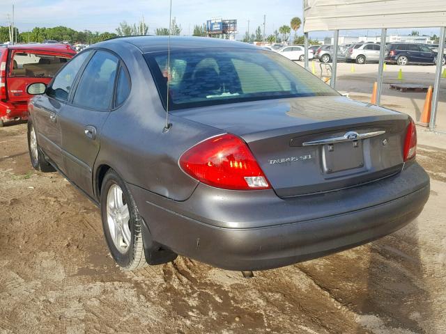 1FAHP56S92A156948 - 2002 FORD TAURUS SEL GRAY photo 3