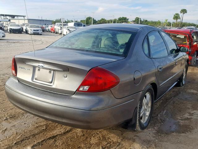 1FAHP56S92A156948 - 2002 FORD TAURUS SEL GRAY photo 4