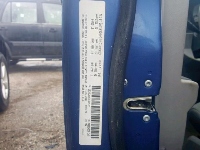 1B3HB28B97D302597 - 2007 DODGE CALIBER BLUE photo 10