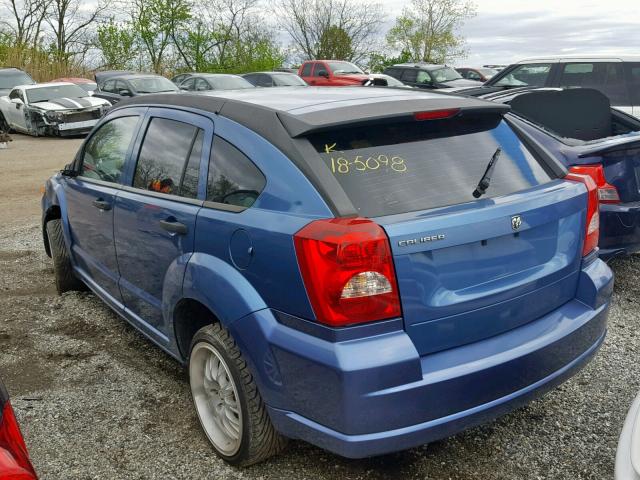 1B3HB28B97D302597 - 2007 DODGE CALIBER BLUE photo 3