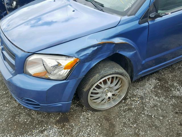 1B3HB28B97D302597 - 2007 DODGE CALIBER BLUE photo 9