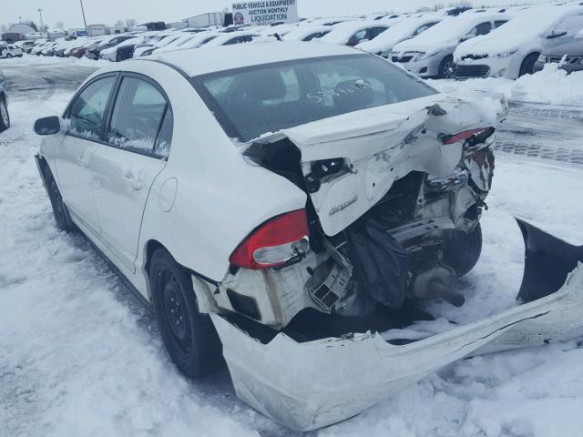 2HGFA1F63AH016880 - 2010 HONDA CIVIC LX-S WHITE photo 3