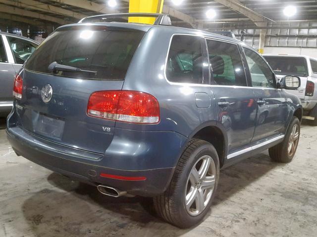 WVGCM67L84D006546 - 2004 VOLKSWAGEN TOUAREG 4. BLUE photo 4