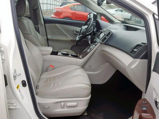 4T3BK3BB7BU053036 - 2011 TOYOTA VENZA WHITE photo 5