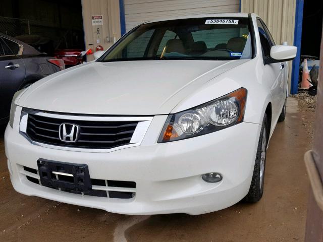 1HGCP36859A003752 - 2009 HONDA ACCORD EXL WHITE photo 2