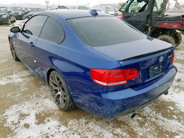 WBAWC73599E274537 - 2009 BMW 335 XI BLUE photo 3