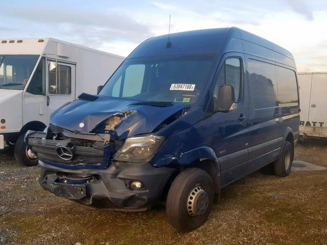 WD3PF0DC9FP122383 - 2015 MERCEDES-BENZ SPRINTER 3 BLUE photo 2