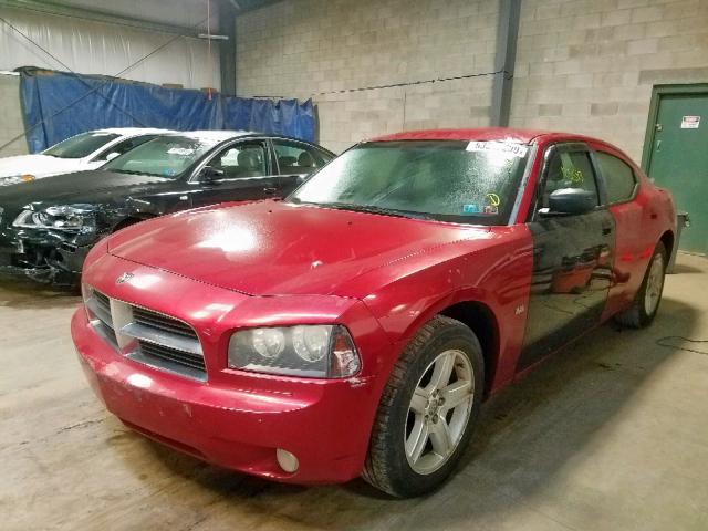 2B3KA33V99H572676 - 2009 DODGE CHARGER SX RED photo 2