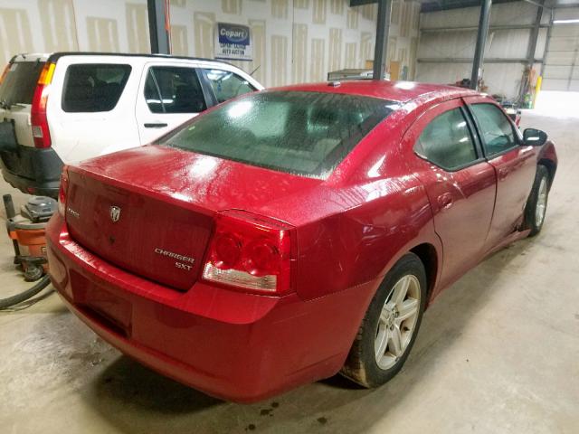 2B3KA33V99H572676 - 2009 DODGE CHARGER SX RED photo 4