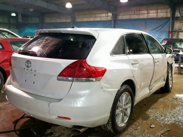 4T3ZA3BB3BU043461 - 2011 TOYOTA VENZA BASE WHITE photo 4