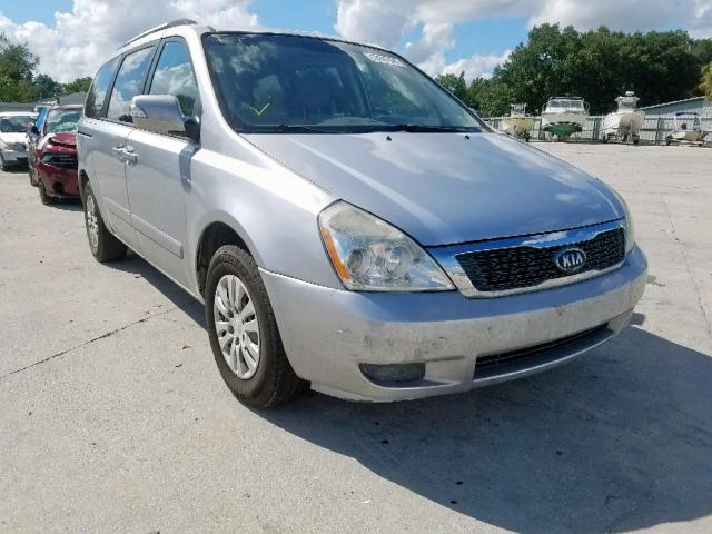 KNDMG4C73B6366256 - 2011 KIA SEDONA LX SILVER photo 1