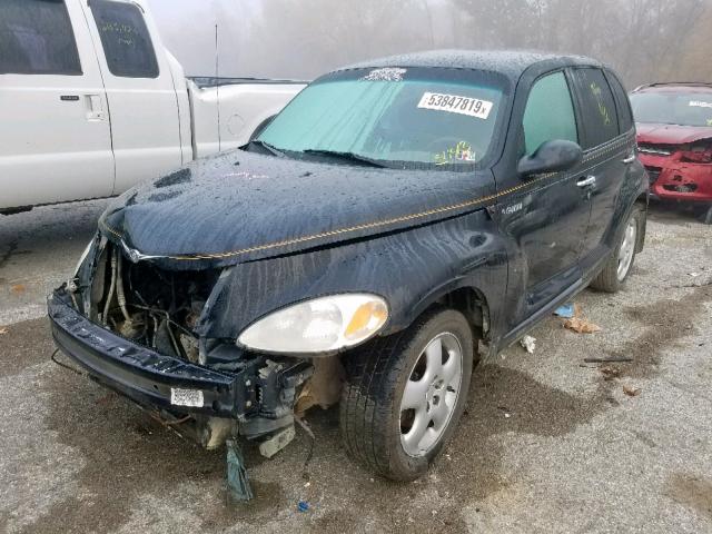 3C4FY4BBX1T513219 - 2001 CHRYSLER PT CRUISER BLACK photo 2