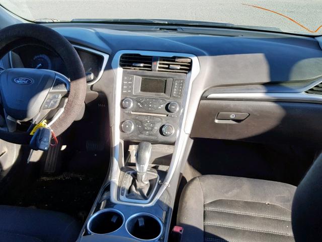 3FA6P0H78DR281578 - 2013 FORD FUSION SE BLUE photo 9