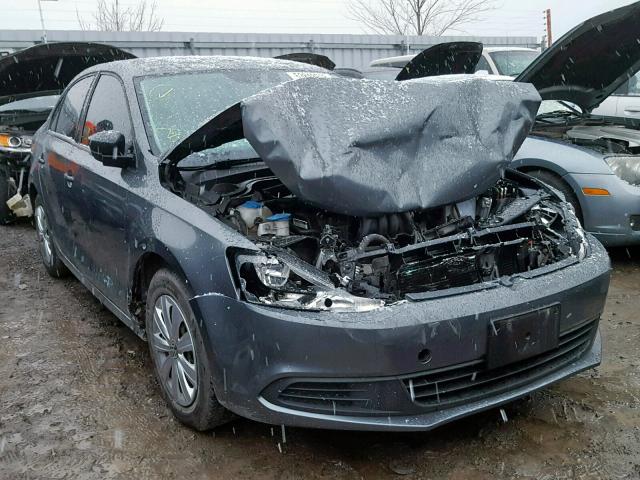 3VW2K7AJXDM393122 - 2013 VOLKSWAGEN JETTA BASE GRAY photo 1