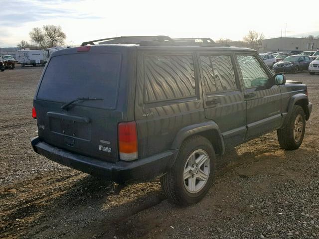 1J4FF58S31L626499 - 2001 JEEP CHEROKEE C GREEN photo 4