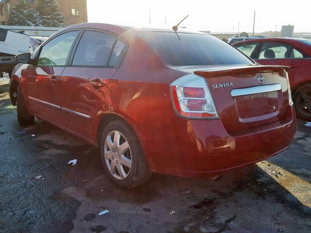 3N1AB6AP9CL734692 - 2012 NISSAN SENTRA 2.0 RED photo 3