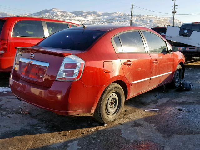 3N1AB6AP9CL734692 - 2012 NISSAN SENTRA 2.0 RED photo 4