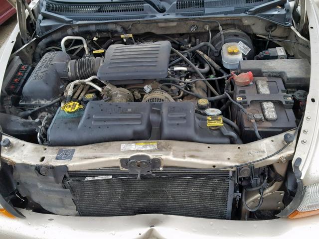 1B4HR58N42F208689 - 2002 DODGE DURANGO SL GOLD photo 7