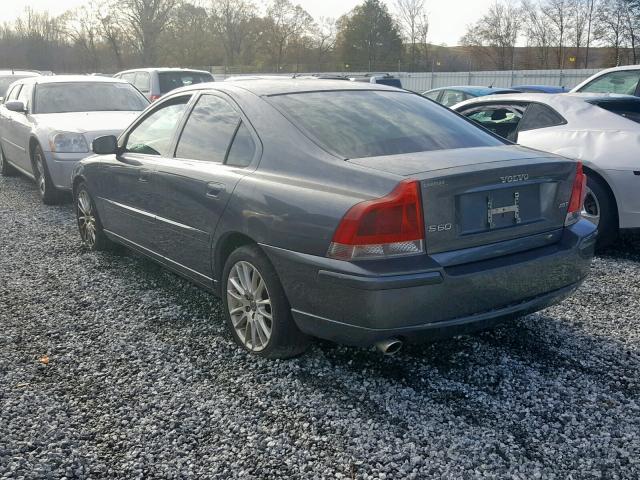 YV1RS592872618467 - 2007 VOLVO S60 2.5T GRAY photo 3