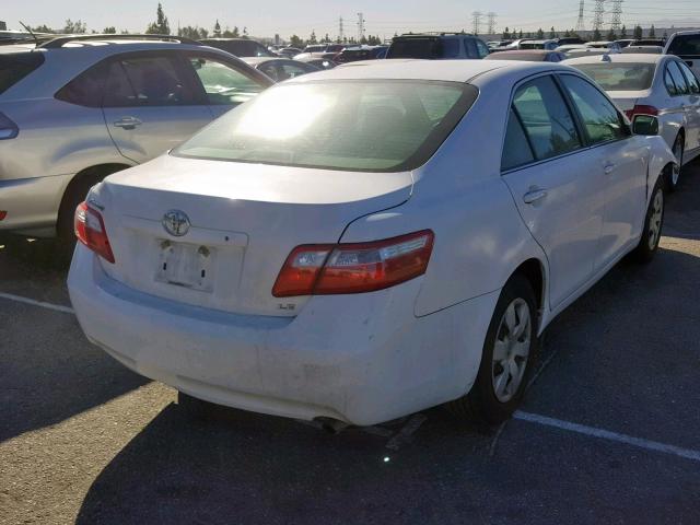 4T4BE46K79R075263 - 2009 TOYOTA CAMRY BASE WHITE photo 4
