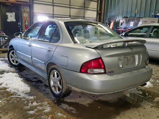 3N1AB51D43L721526 - 2003 NISSAN SENTRA SE- SILVER photo 3