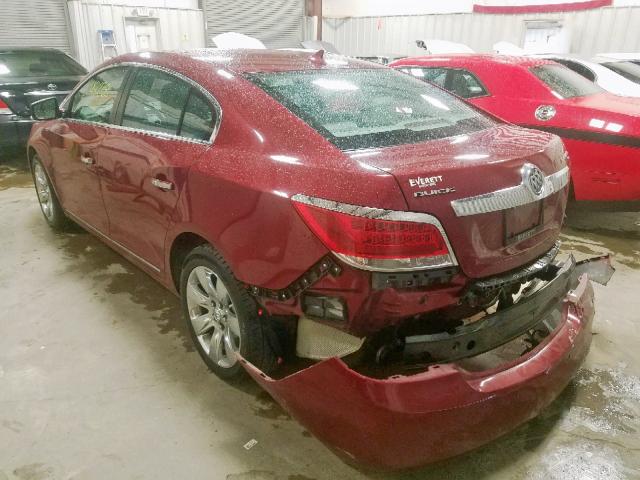 1G4GC5ED6BF339775 - 2011 BUICK LACROSSE C RED photo 3