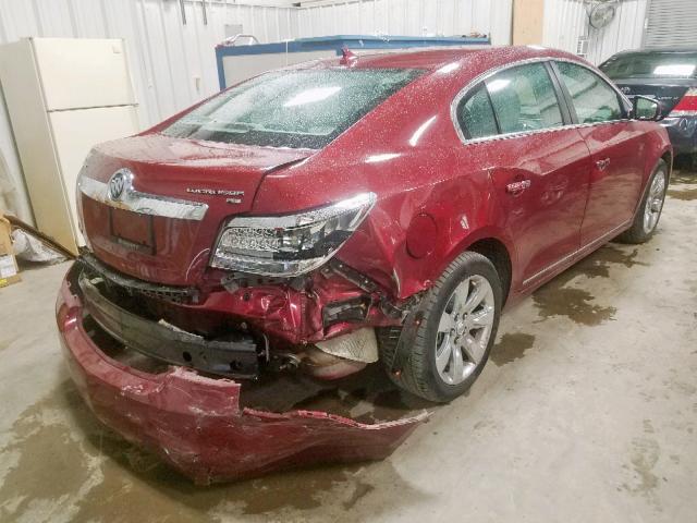 1G4GC5ED6BF339775 - 2011 BUICK LACROSSE C RED photo 4