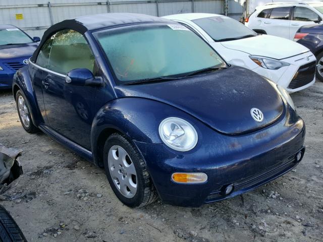 3VWCK21Y43M310965 - 2003 VOLKSWAGEN NEW BEETLE BLUE photo 1