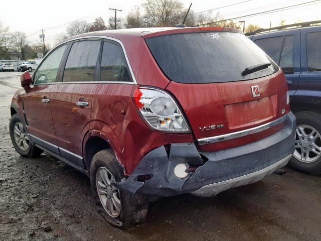 3GSCL33P28S672925 - 2008 SATURN VUE XE RED photo 9
