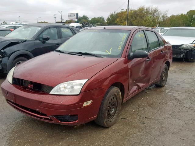 1FAFP34N96W144297 - 2006 FORD FOCUS ZX4 RED photo 2